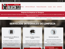 Tablet Screenshot of limpiezaslaurbe.es